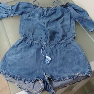 Nauty Blue Romper